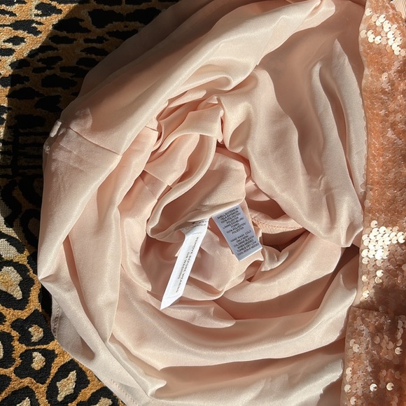 Ann Taylor Loft Sequin Skirt Iridescent Peach (6) - Picture 7 of 7